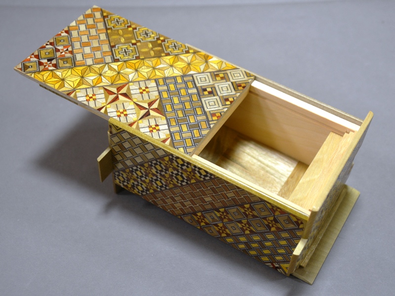 Japanese Puzzle box 5 Sun 21 Step Koyosegi | JAPANESE PUZZLE BOX